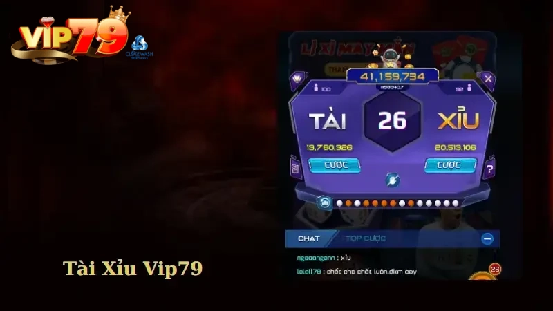 Các cửa cược quan trọng trong tài xỉu Vip79