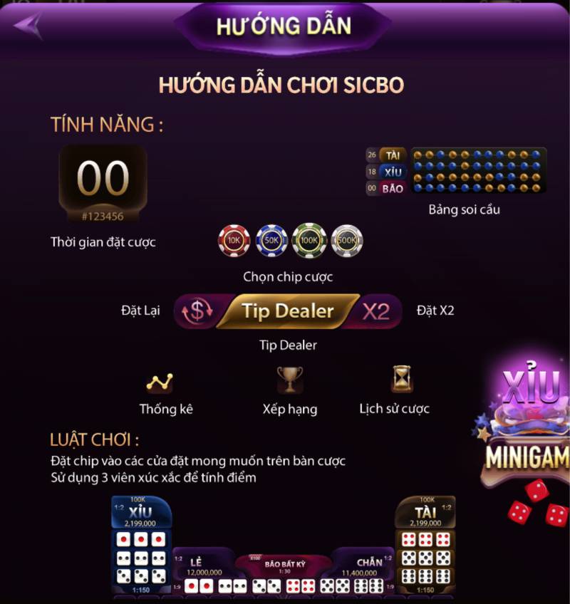 Cách chơi tài xỉu Gemwin