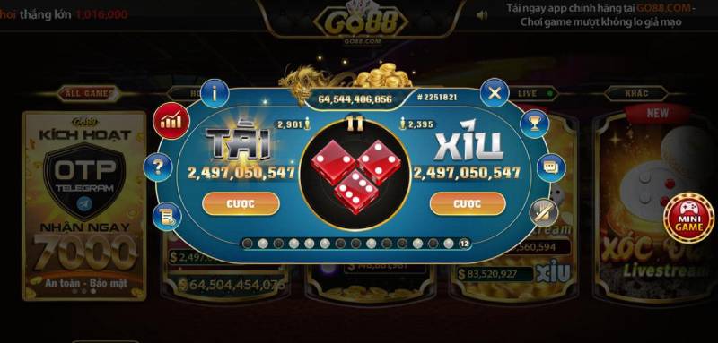Cách chơi tài xỉu Go88 cho người mới