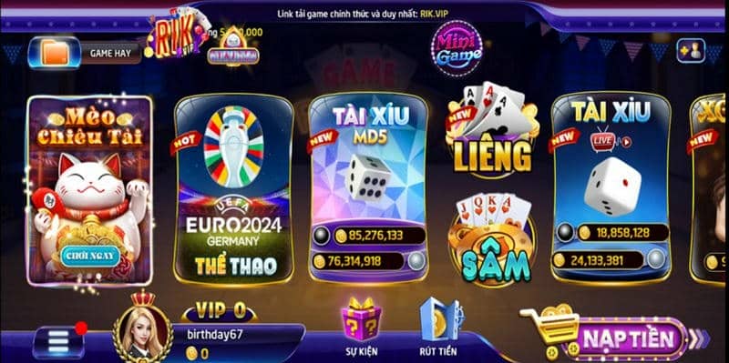 Luật chơi Tài xỉu Rikvip cơ bản