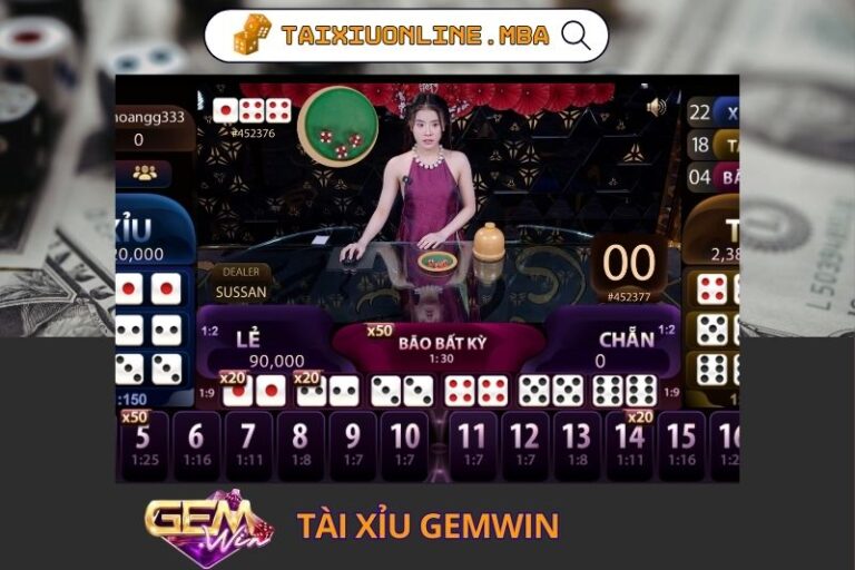 Tài Xỉu Gemwin – Đánh Giá Chi Tiết Giao Diện, Cách Chơi