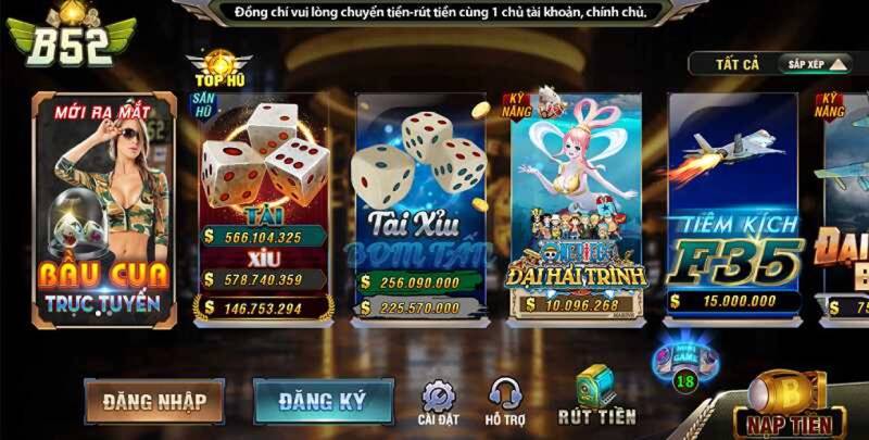 Tài xỉu B52 Club có gì nổi bật?